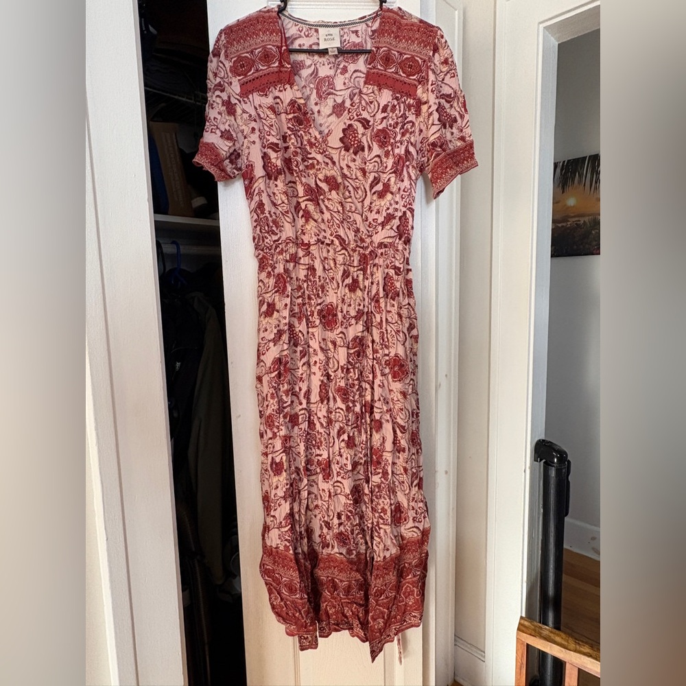 Knox Rose Red and Pink Maxi Dress